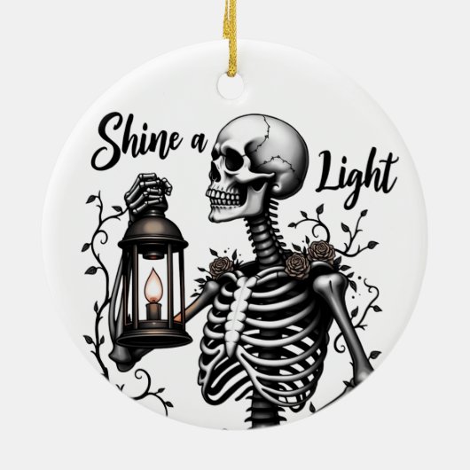 Shine a Light Skeleton Ornament (Achterkant)