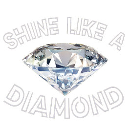 Shine als een diamant standaard schort