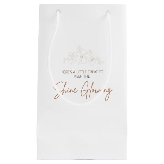 Shine and Unwind Spa Day Party Gift Bag Klein Cadeauzakje (Voorkant)