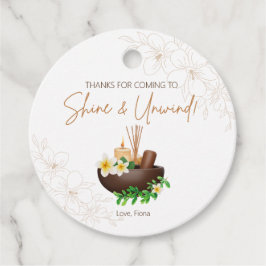 Shine and Unwind Spa Party Favoriet Label