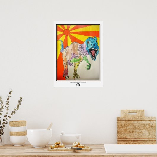 Shine-asaurus Poster (Keuken)