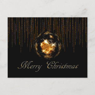 Shine/Bling Merry-kerstbal Briefkaart