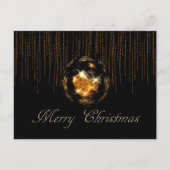 Shine/Bling Merry-kerstbal Briefkaart (Voorkant)