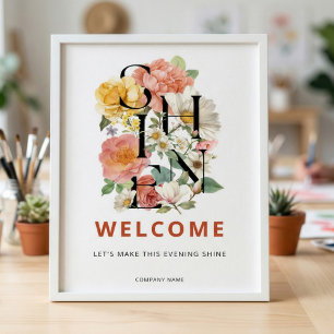 SHINE Bloem Corporate Event Welkomstbord Poster