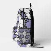 Shine Bold in Purple – Trendy & Artistic Backpack Bedrukte Rugzak (Rechts)