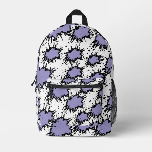 Shine Bold in Purple – Trendy & Artistic Backpack Bedrukte Rugzak (Voorkant)