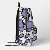 Shine Bold in Purple – Trendy & Artistic Backpack Bedrukte Rugzak (Links)