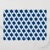 Shine Bright 7 Instant Photo Collage Hanukkah Folie Feestdagenkaart (Achterkant)