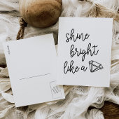 Shine Bright als een diamant Briefkaart