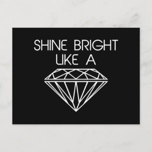 Shine Bright als een diamant Briefkaart