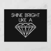 Shine Bright als een diamant Briefkaart (Voorkant)