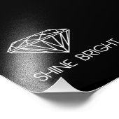 Shine Bright als een diamant Foto Afdruk (Hoek)