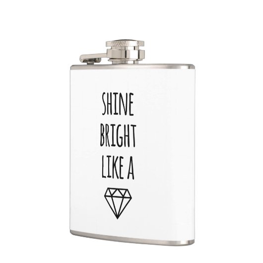 Shine Bright als een diamant Heupfles (Links)