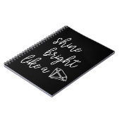 Shine Bright als een diamant Notitieboek (Linkerzijde)