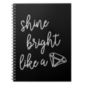 Shine Bright als een diamant Notitieboek (Voorkant)