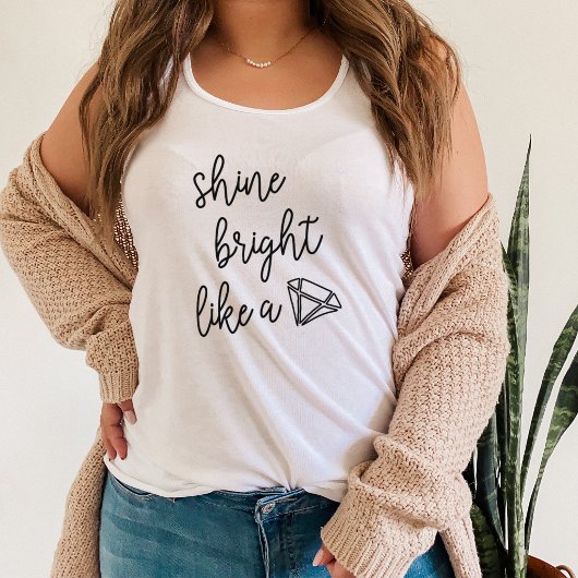 Shine Bright als een diamant Tanktop