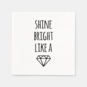 Shine Bright als een Diamond Cocktail Napkins Servetten (Voorkant)