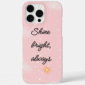 "Shine Bright Always" Pastelroze esthetische telef Case-Mate iPhone Case (Achterkant)