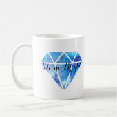 Shine Bright (Blue Diamond) Koffiemok (Links)