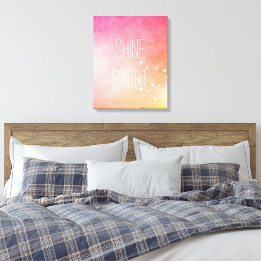 Shine Bright Canvas Afdruk (Insitu (Slaapkamer))