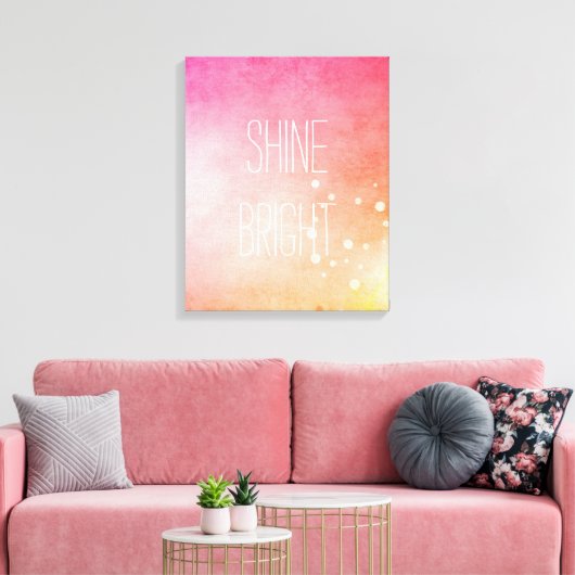 Shine Bright Canvas Afdruk (Insitu (Woonkamer))