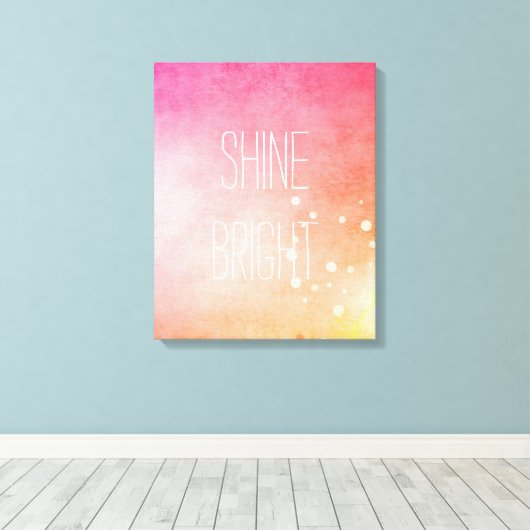 Shine Bright Canvas Afdruk (Insitu (Houten vloer))