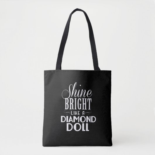 Shine Bright Canvas tas - zwart (Voorkant)