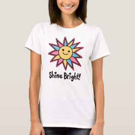 Shine Bright: een kleurrijk zonnescherm T-shirt