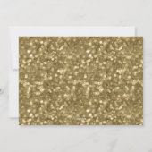 Shine Bright | Glitz faux glitter foto overlay Feestdagenkaart (Achterkant)