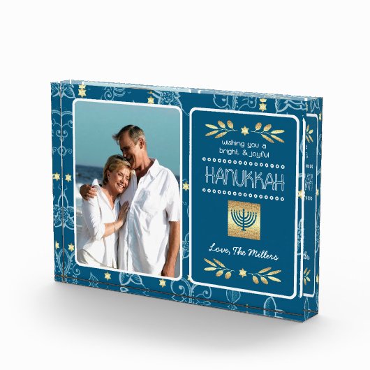 Shine & Bright Hanukkah Custom Fotoblokken (Rechts)