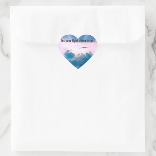 Shine Bright Heart Sticker (Tas)