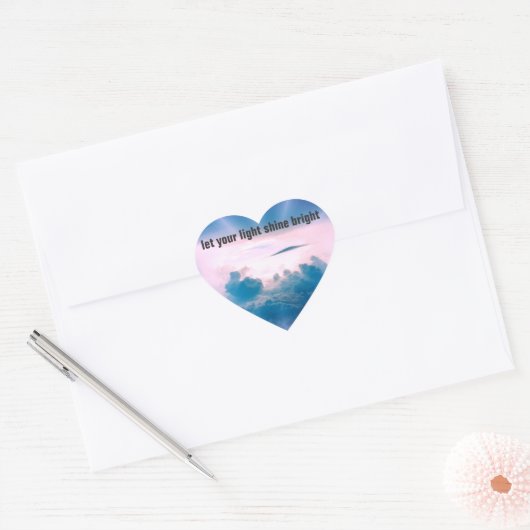 Shine Bright Heart Sticker (Envelop)