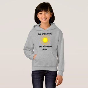 'Shine Bright' Hoodie Kind/Young Adult (grijs)