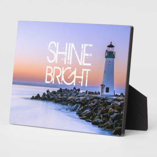 Shine Bright Lighthouse pasta Sunset Rocky Beach Fotoplaat (Zijkant)