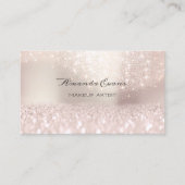 Shine Bright met Sparkly Pink Glitter Make-up Arti Afsprakenkaartje (Voorkant)