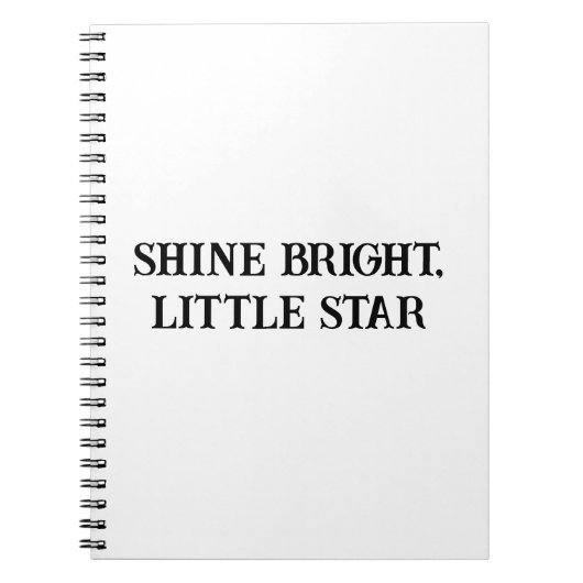 Shine Bright Motivatie Notitieboek voor kinderen (Voorkant)