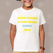 Shine Bright Second Grade Back To School T-Shirt