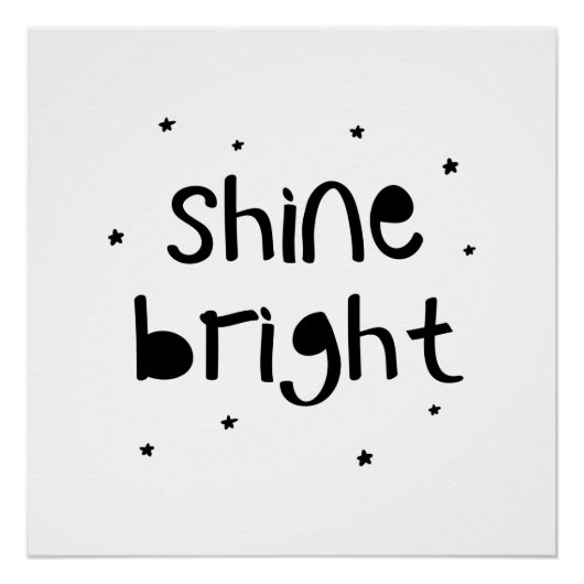 Shine Bright Stars Perfect Poster (Voorkant)