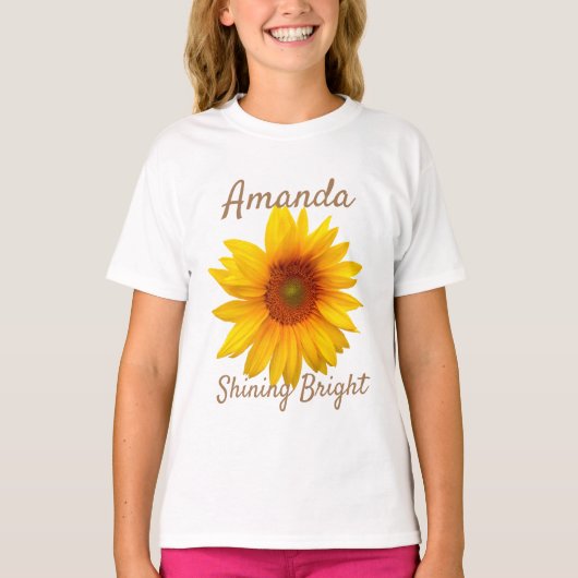 Shine Bright Sunflower T-shirt (Voorkant)
