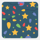 Shine bright this season! vierkante sticker (Voorkant)