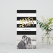 Shine Bright | Vakantiefotokaarten Feestdagenkaart (Staand voorkant)