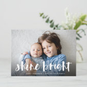 Shine Bright | Volledige foto Hanukkah Feestdagenkaart (Staand voorkant)