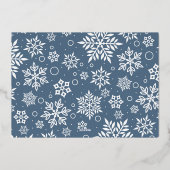 Shine Bright | Volledige foto Hanukkah Silver Folie Feestdagenkaart (Achterkant)