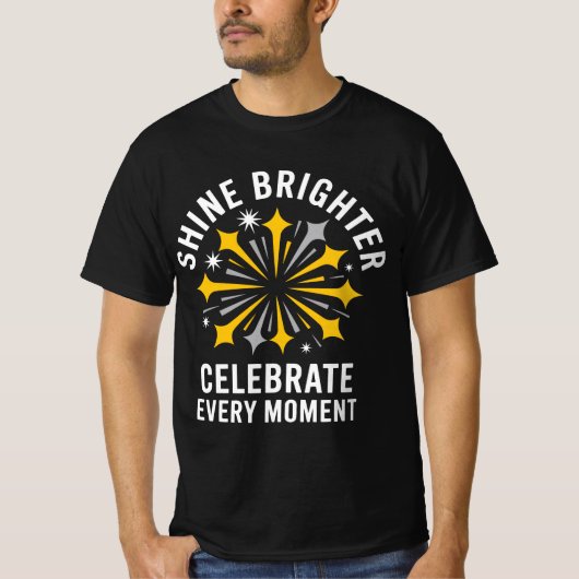 Shine Brighter Firework Tee T-shirt (Voorkant)