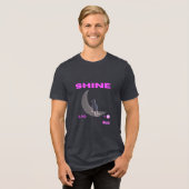 Shine Cat op de maan T-shirt (Voorkant volledig)