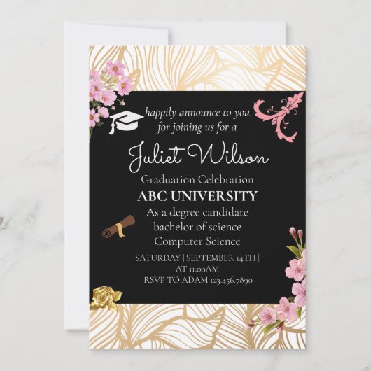 Shine college universiteit afstuderen start kaart (Voorkant)