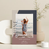 Shine Colorblock | Verticale foto Hanukkah Feestdagenkaart