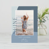 Shine Colorblock | Verticale foto Hanukkah Feestdagenkaart (Staand voorkant)