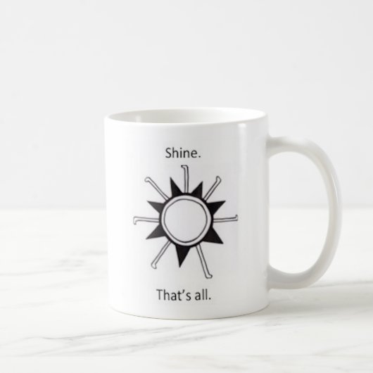 Shine. Dat is alles. Koffiemok (Rechts)