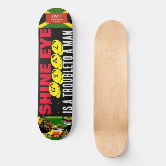 SHINE EYE GYAL JMT 8 1/4 "Skateboard Deck Persoonlijk Skateboard (Voorkant)